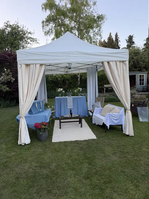 Market stand gazebo built and ready for a summer fair